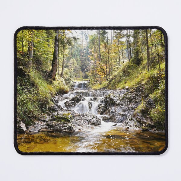 Item preview, Forest landscape with waterfall designed and sold by Miriam Schwarzfischer.