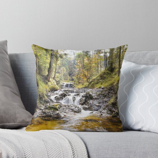 Item preview, Forest landscape with waterfall designed and sold by Miriam Schwarzfischer.