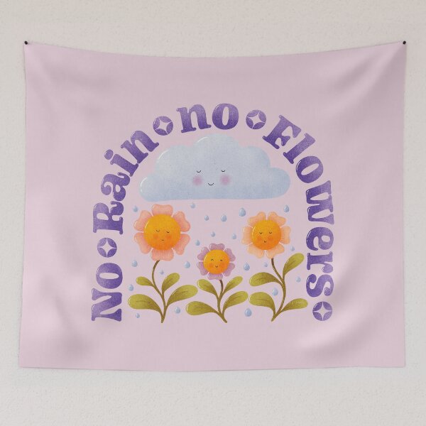 Item preview, No Rain No Flowers designed and sold by RebeccaFlaherty.