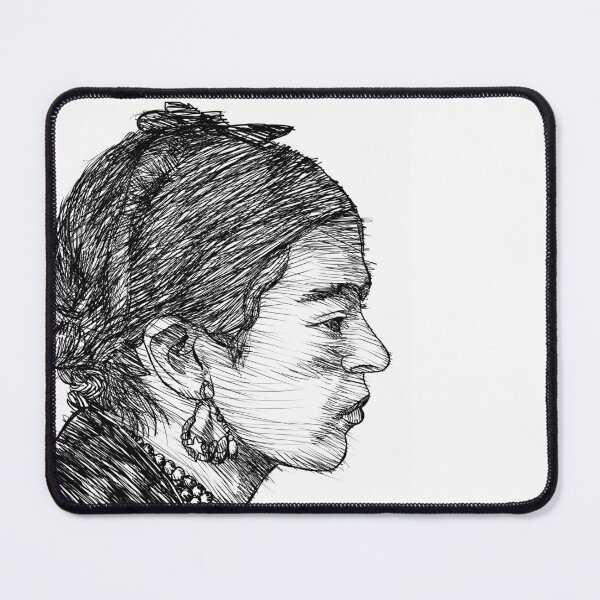 Item preview, FRIDA KAHLO ink portrait .1 designed and sold by lautir.