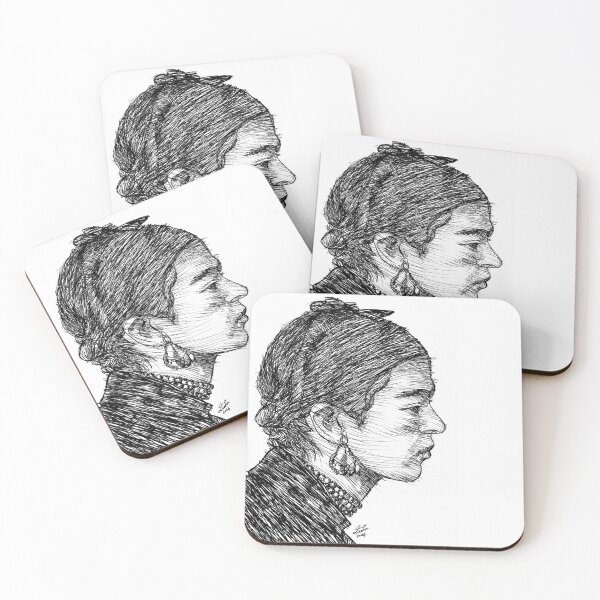 Item preview, FRIDA KAHLO ink portrait .1 designed and sold by lautir.