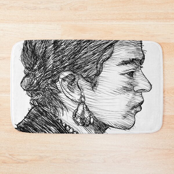 Item preview, FRIDA KAHLO ink portrait .1 designed and sold by lautir.