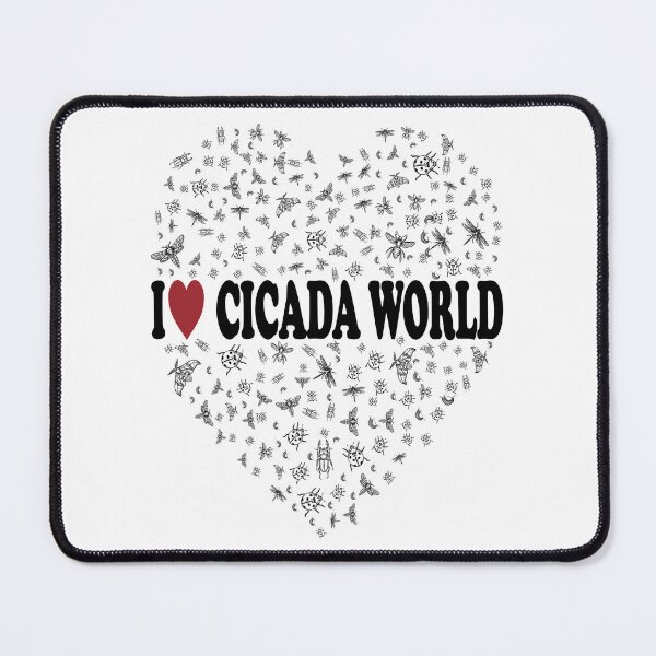 Item preview, CICADA WORLD, BLACK DESIGN designed and sold by Rejiboustarts.