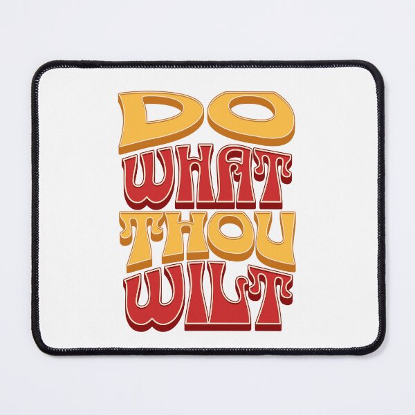Item preview, Do what thou wilt [Retro] designed and sold by smokewolf.