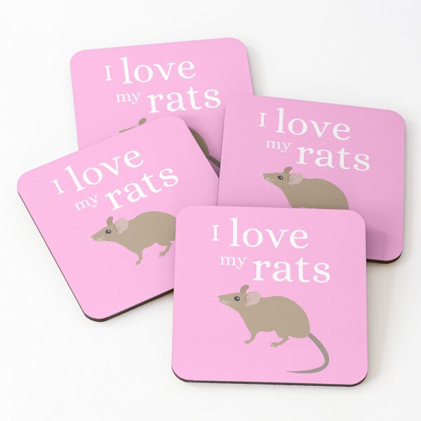 Item preview, Brown Rat Love (On Light Rose Pink) designed and sold by Icefyre-Art.