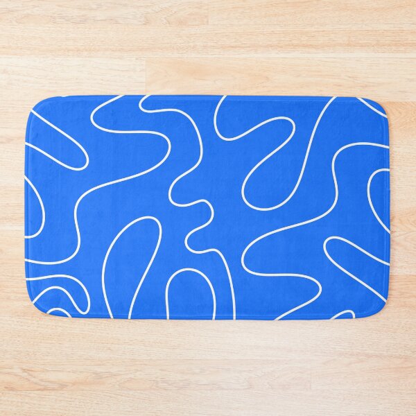 Item preview, Bold Blue Squiggle Abstract Pattern designed and sold by kierkegaard.
