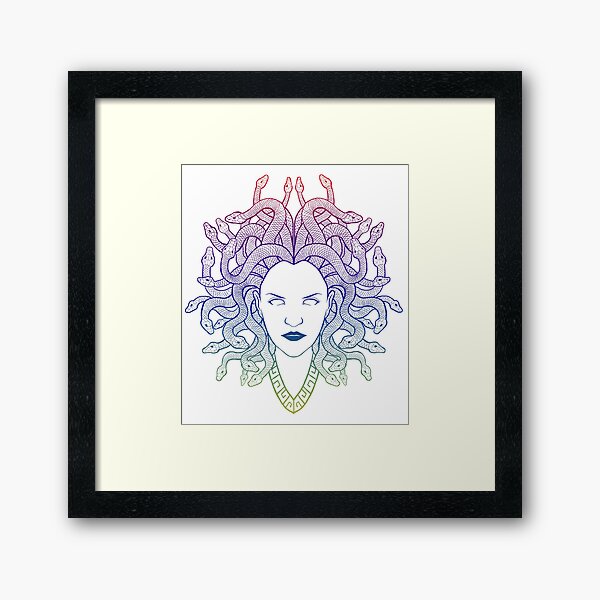 Medusa (colors) Framed Art Print