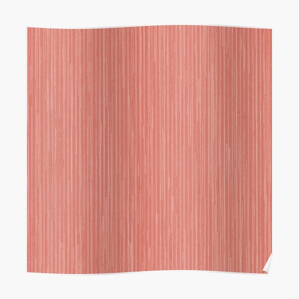 Abstract modern coral geometrical stripes Poster
