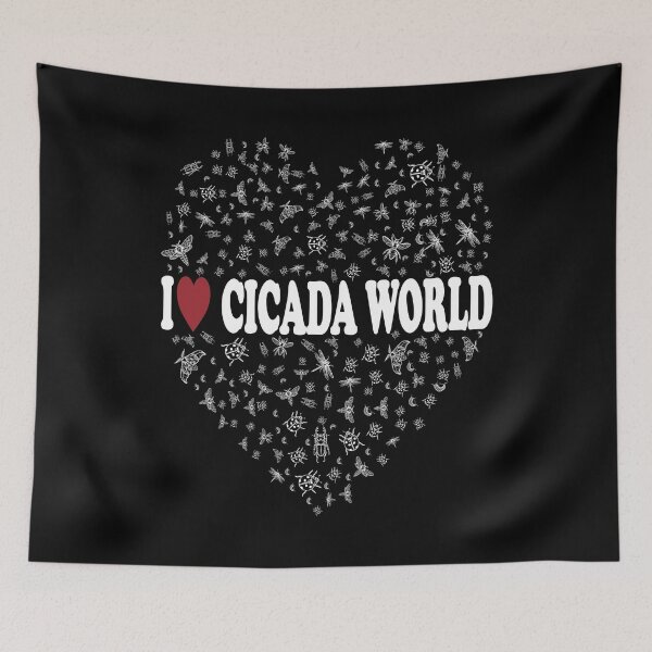 Item preview, CICADA WORLD, WHITE DESIGN designed and sold by Rejiboustarts.