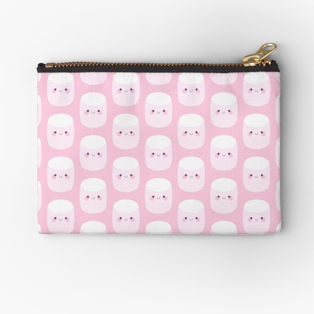 Cute pink marshmallows Zipper Pouch
