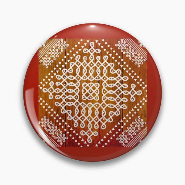 Item preview,  kolam/muggu/sikku kolam - Wood tile designed and sold by ShreecreatE.