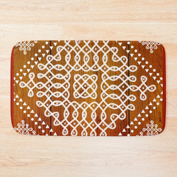 Item preview,  kolam/muggu/sikku kolam - Wood tile designed and sold by ShreecreatE.