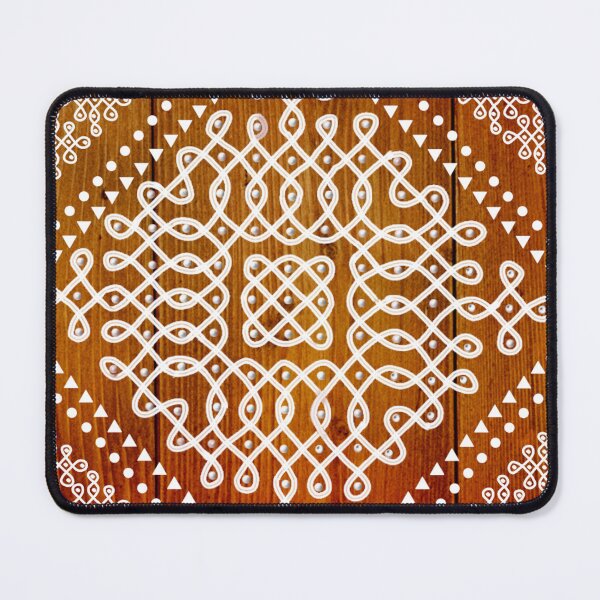 Item preview,  kolam/muggu/sikku kolam - Wood tile designed and sold by ShreecreatE.