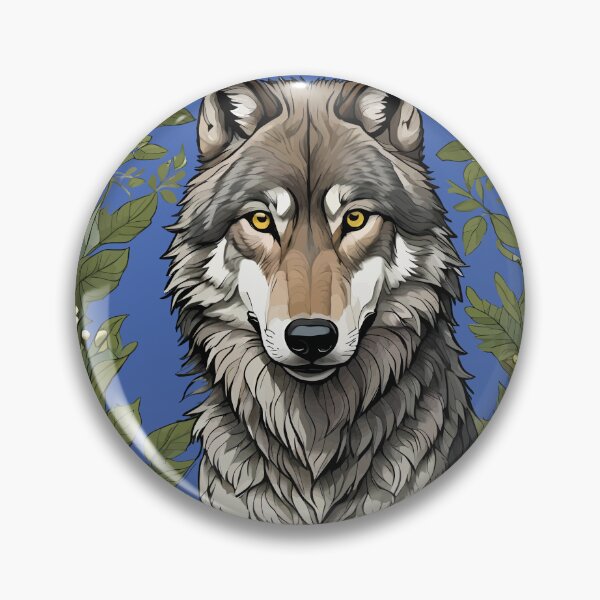 Item preview, Minnesota Wolf Surrounded By Lady's Slipper Flowers 4 designed and sold by taiche.