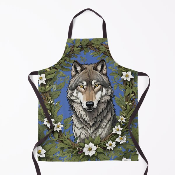 Item preview, Minnesota Wolf Surrounded By Lady's Slipper Flowers 4 designed and sold by taiche.
