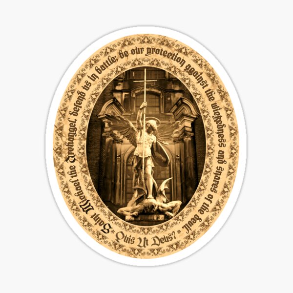 Item preview, Art of Saint Michael the Archangel Sepia  designed and sold by Falcometa.