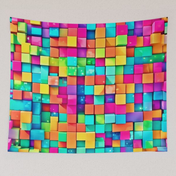 Item preview, Colorful Minecraft Design: Vibrant Renewal designed and sold by Health And Fitness Posts e-Store.