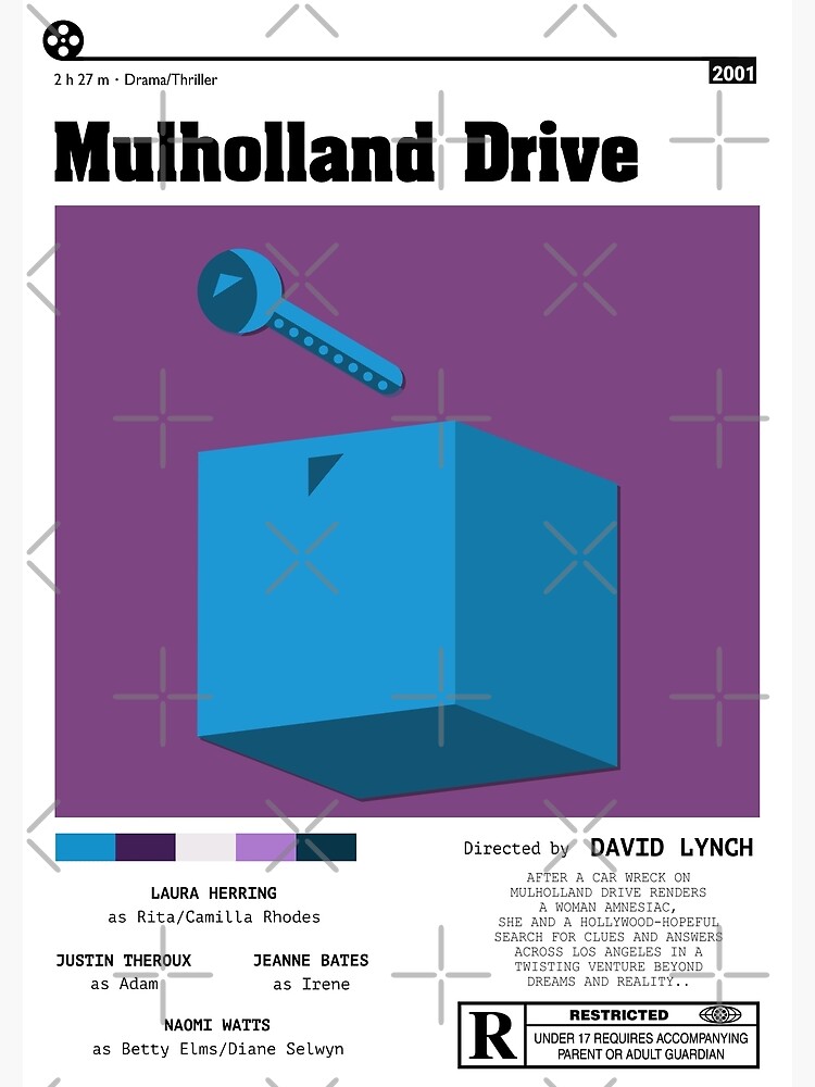 Mulholland Drive Minimalist Movie Poster