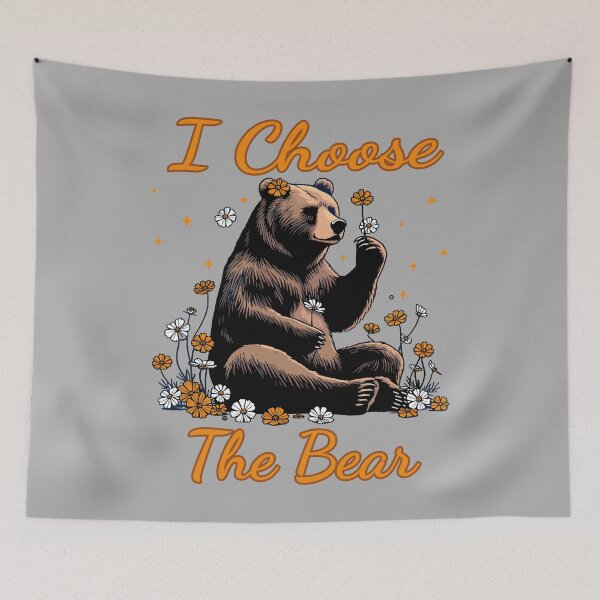 Item preview, I Choose The Bear Cute Floral Summer Bear 2024 designed and sold by wtfbba.