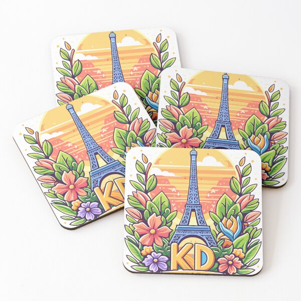 Artikelvorschau, Frühling Sommer Blumendesign Logo KD Fanatics entworfen und verkauft von KD Fanatics.