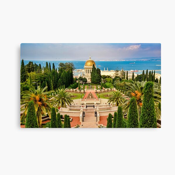 The Bahá'í Gardens in Haifa, Israel Canvas Print