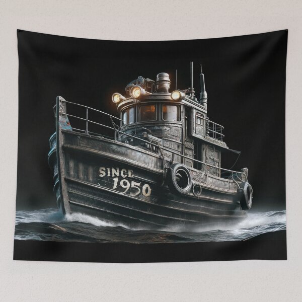 Item preview, The Side of an Old Fishing Boat...004...(1950) designed and sold by AtelierFafard.