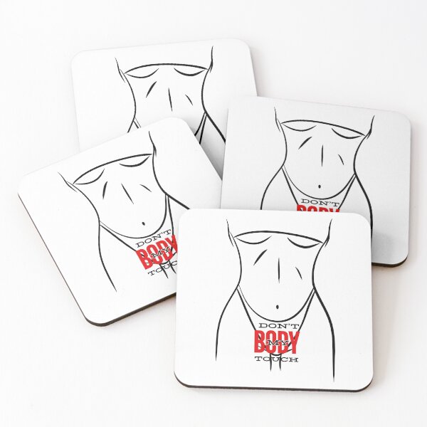 Item preview, Don’t touch My body -Female silhouette designed and sold by LeeydiCreative.