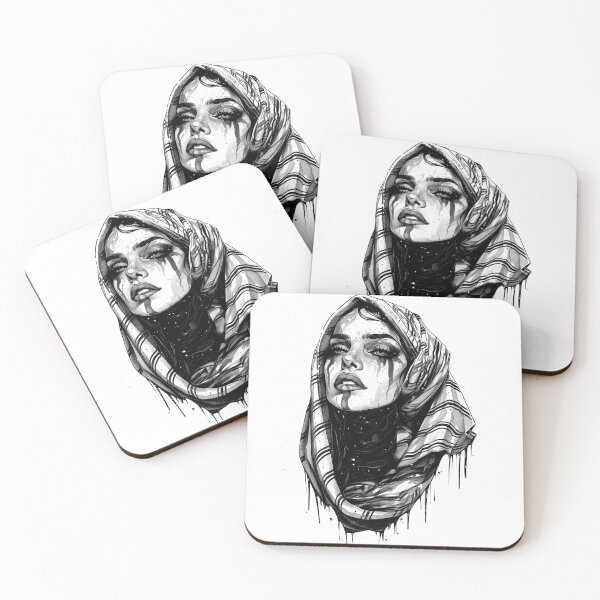 Item preview, Mystical Moon Goddess in Black and White – Elegant, Spiritual Illustration designed and sold by Tomioka-Art.