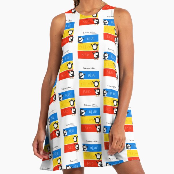red yellow and blue dress JULIA LONG SLEEVE MIDI BLUE DRESS