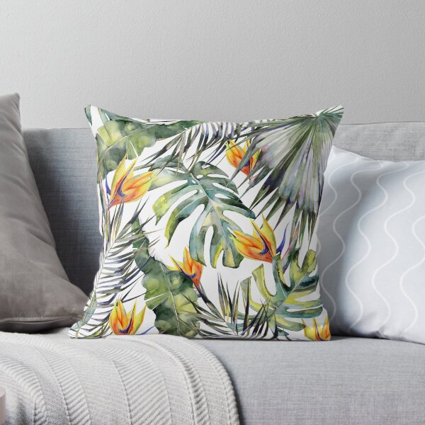 TROPICAL GARDEN Throw Pillow