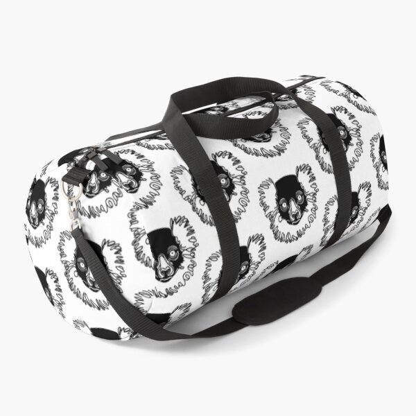 Item preview, Continuous line drawing of a black and white ruffed lemur designed and sold by DKBCreations.