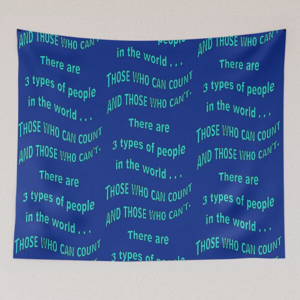 Item preview, Three Types of People Joke designed and sold by kristalcurt.