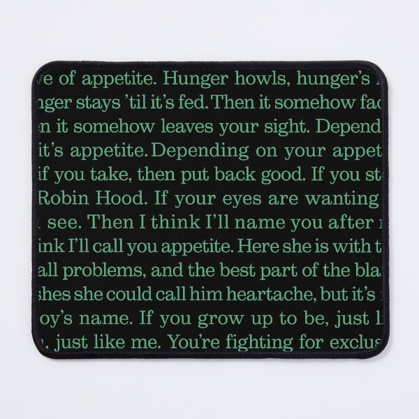 Item preview, Appetite - Prefab Sprout (lyrics) v.2 designed and sold by x1brett.