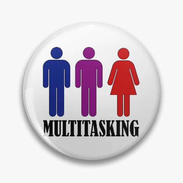 Item preview, Man Gay Woman Multitasking designed and sold by ealathoan.