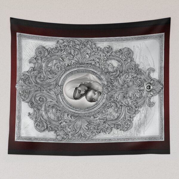 Item preview, A Peaceful illustration of Mary holding the sleeping baby Jesus AI Art by Xzendor7 designed and sold by Xzendor7 Digital Art Creations.