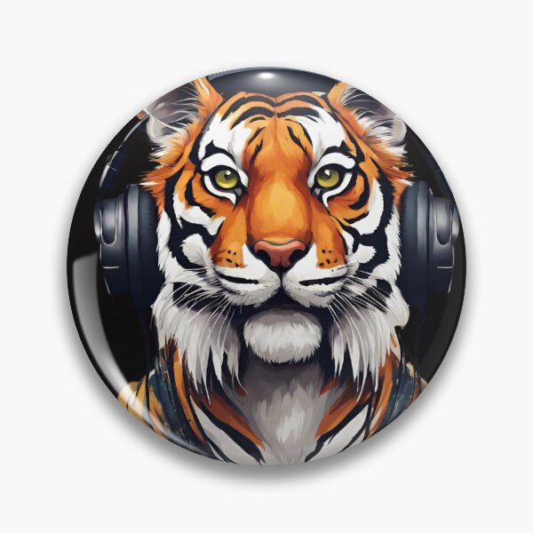 Item preview, Bengal tiger with headphones designed and sold by Yeyishop.