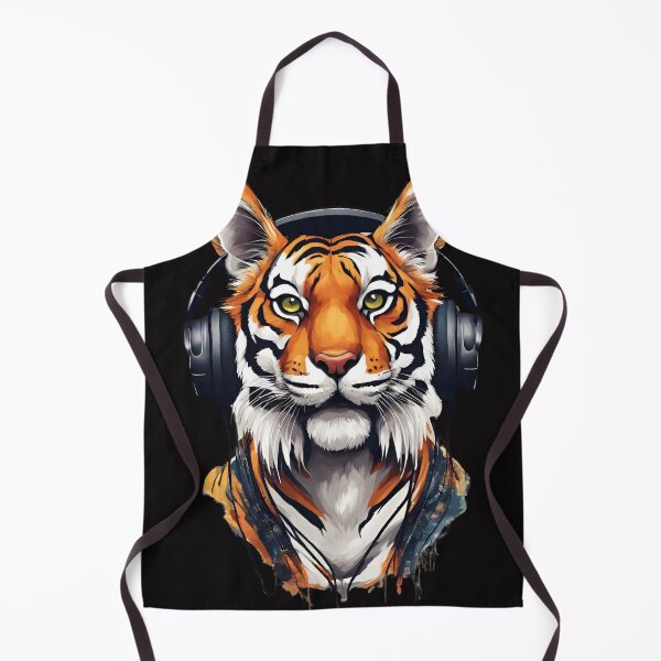 Item preview, Bengal tiger with headphones designed and sold by Yeyishop.