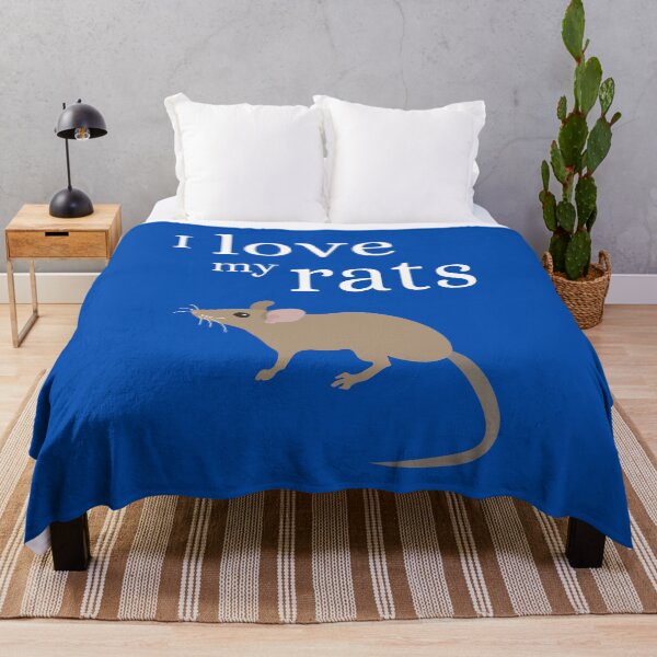 Item preview, Brown Rat Love (On Cobalt Blue) designed and sold by Icefyre-Art.