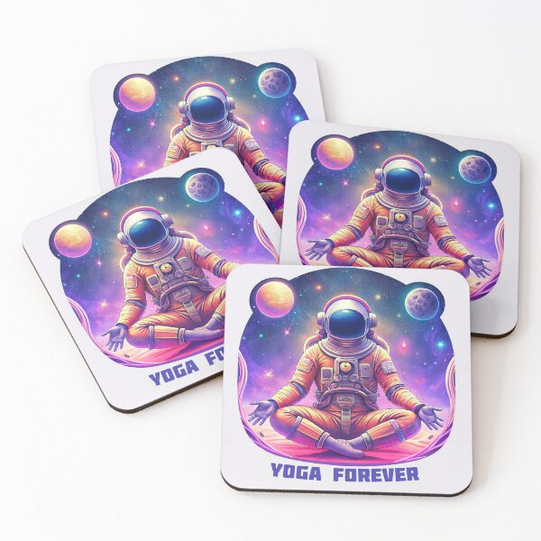 Item preview, Astronaut ,  yoga forever, psychedelic futuristic, sticker, t- shirt, decor  designed and sold by NatalkaP.