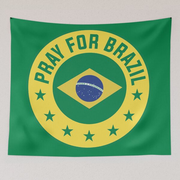 Item preview, Pray for Brazil designed and sold by Wolagno.