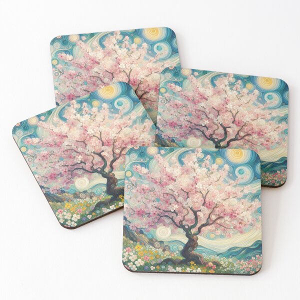 Item preview, Cherry Blossom Tree in Summertime designed and sold by HarmonyandSage.