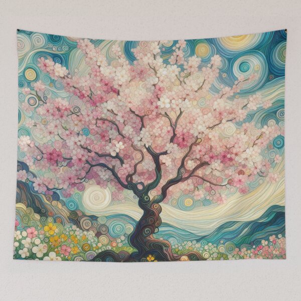 Item preview, Cherry Blossom Tree in Summertime designed and sold by HarmonyandSage.