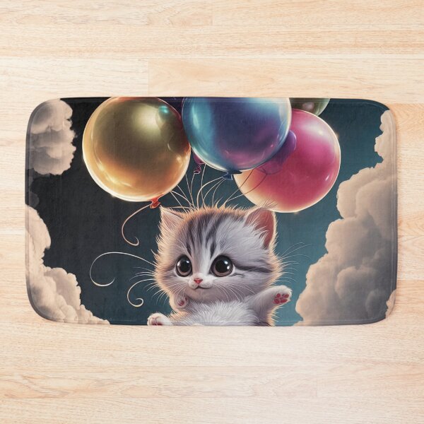 Item preview, Kitten floating away designed and sold by AIEverything.
