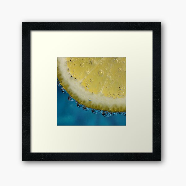 G and T With a Slice of Lemon Framed Art Print