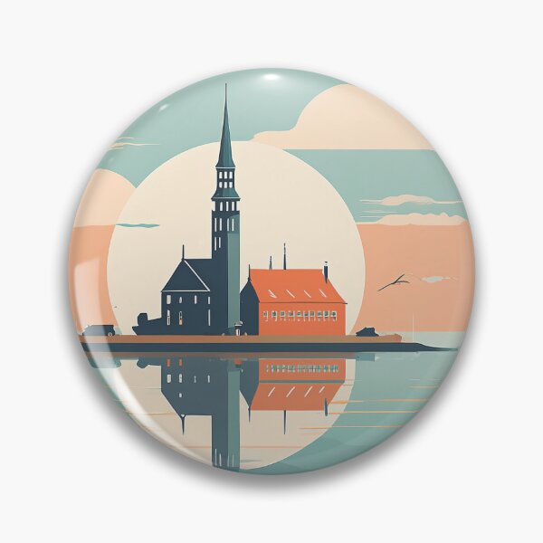 Item preview, Stylized abstract vintage travel poster Copenhagen - Minimalist retro design designed and sold by pod24.
