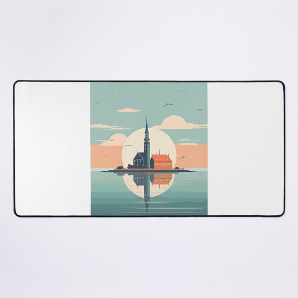 Item preview, Stylized abstract vintage travel poster Copenhagen - Minimalist retro design designed and sold by pod24.