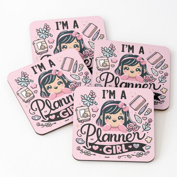 Item preview, I'm A Planner Girl, typography, PUN designed and sold by maxmaj.
