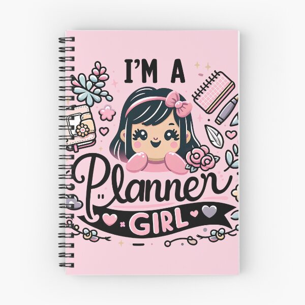 Item preview, I'm A Planner Girl, typography, PUN designed and sold by maxmaj.