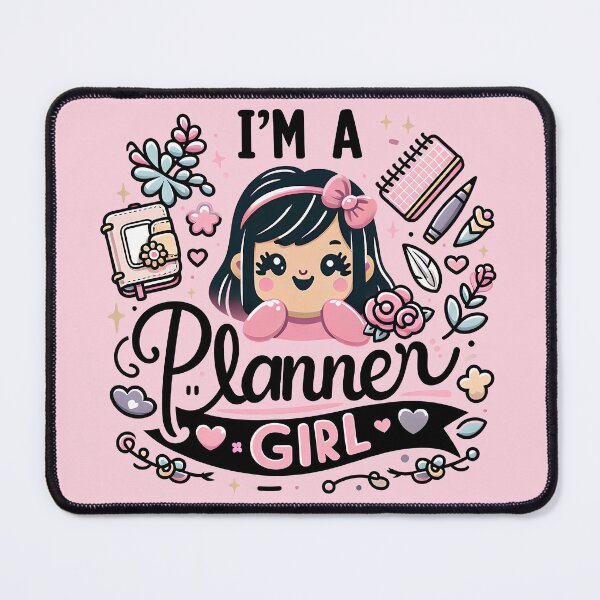 Item preview, I'm A Planner Girl, typography, PUN designed and sold by maxmaj.