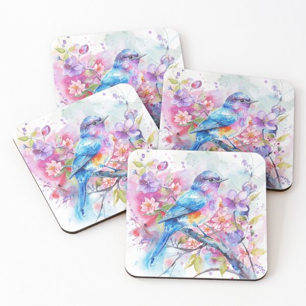 Item preview, Violet Birds Colorful designed and sold by KPArtzaaany.